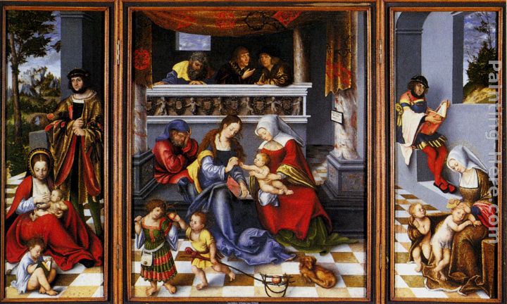 Lucas Cranach the Elder Altar Of The Holy Family (Torgau Altar)
